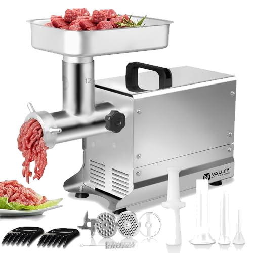 Commercial Electric Meat Grinder - #12 Meat Grinder Machine 0.75 HP 450 lbs/hr